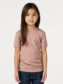 T-shirt i merinould til børn