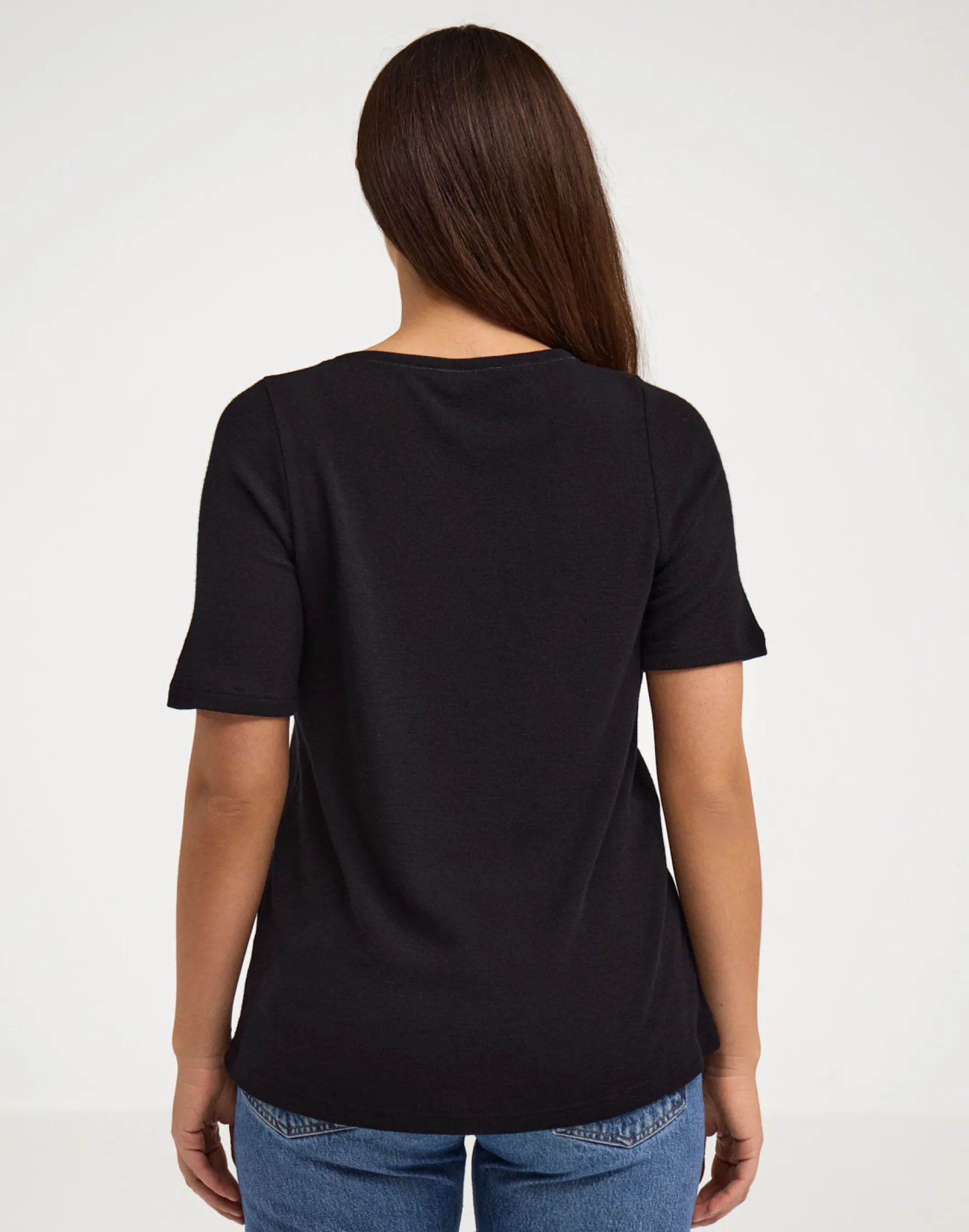 T-shirt i merinould til kvinder