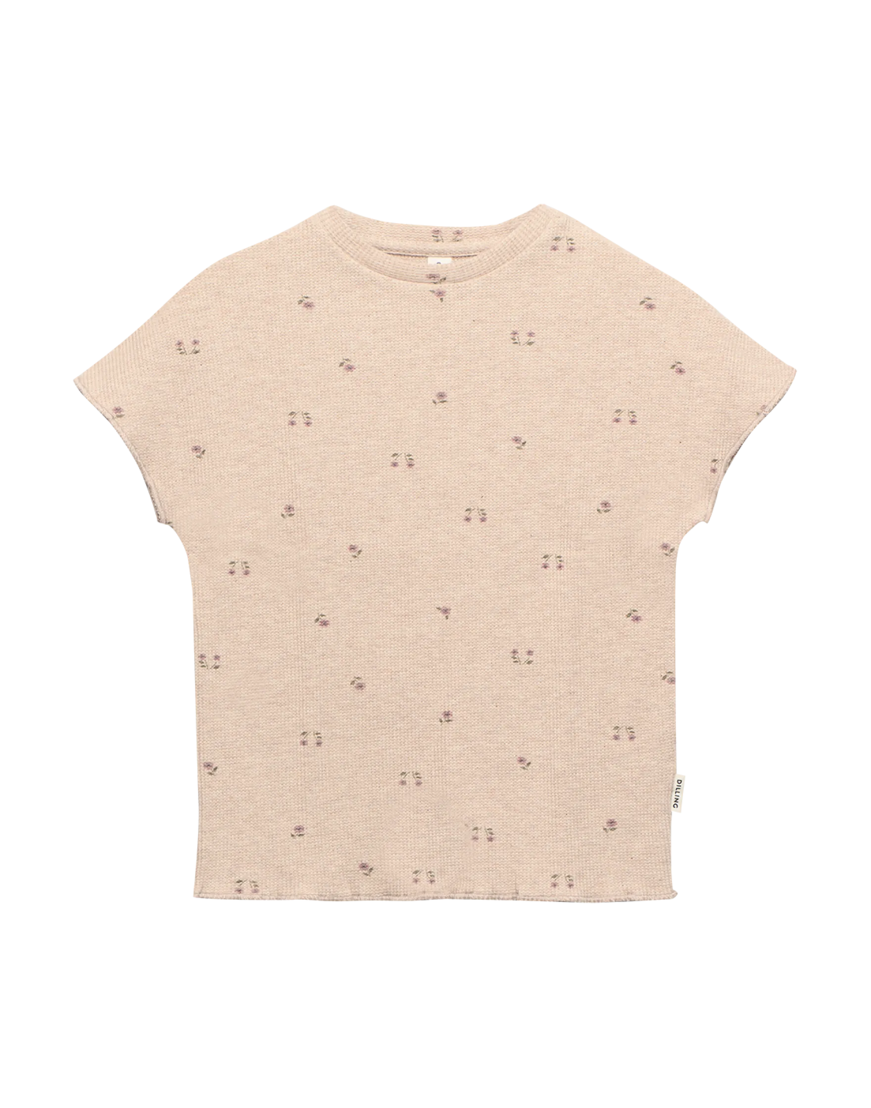 T-shirt i vaffelstrikket bomuld til børn