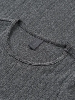 T-shirt kjole med hulmønster i bomuld til børn