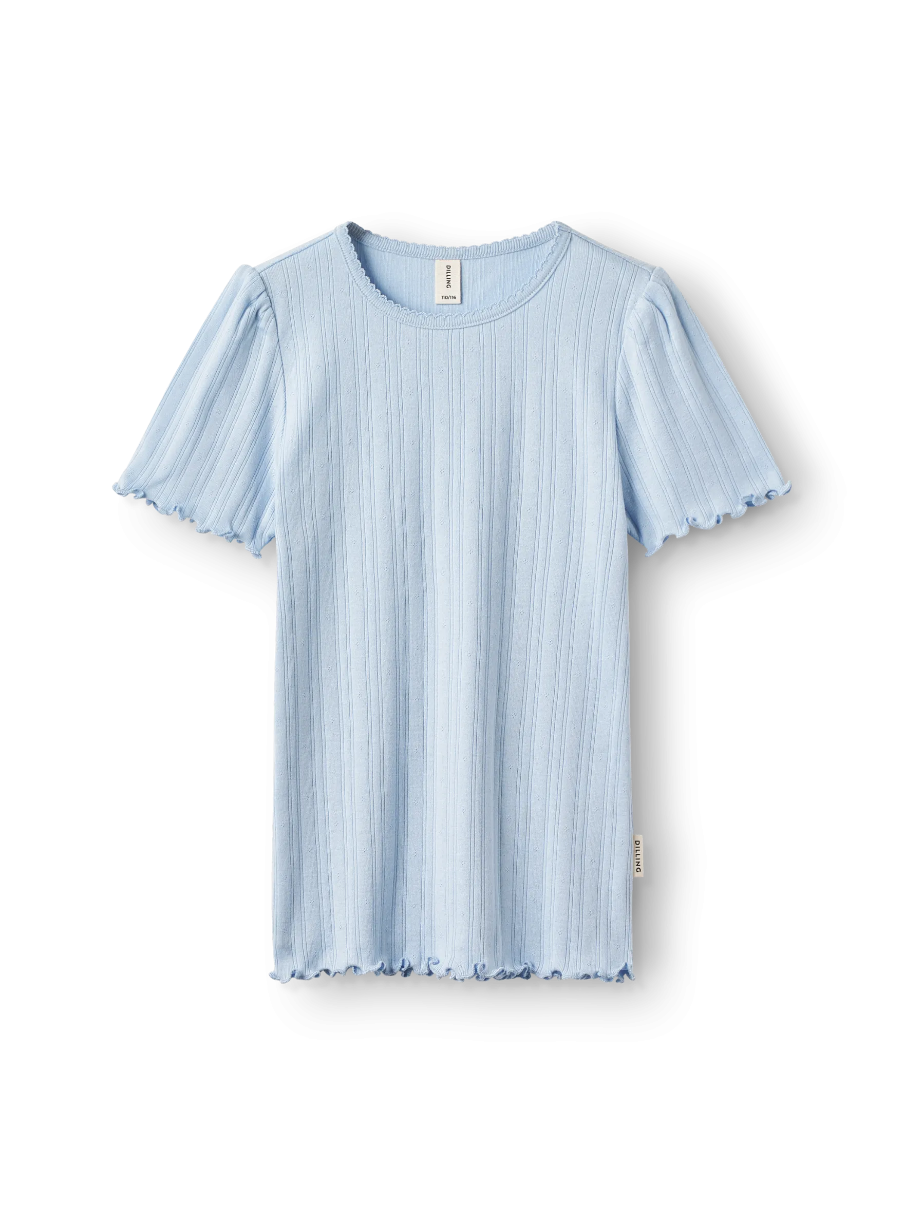 T-shirt med hulmønster i bomuld til børn