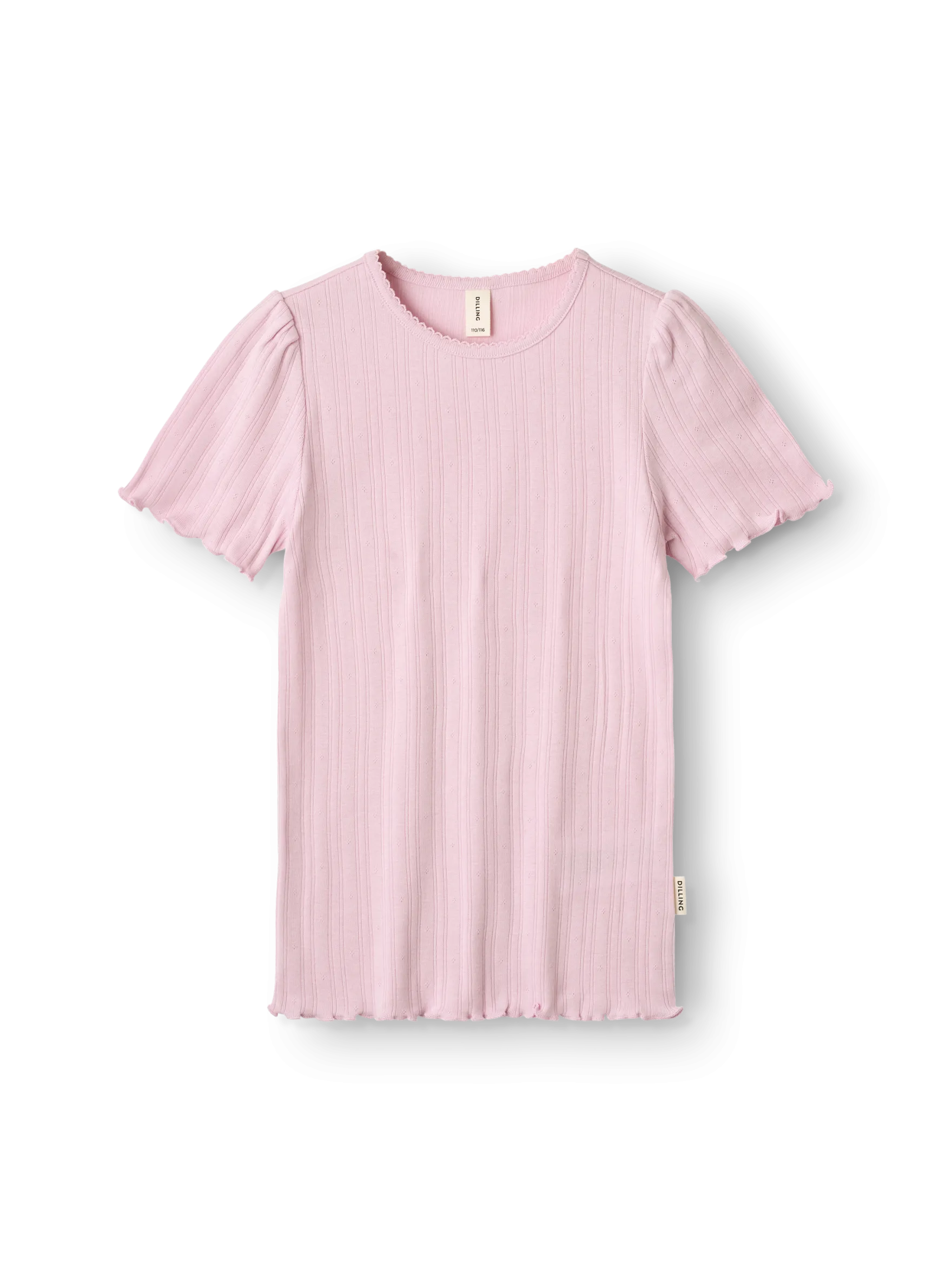 T-shirt med hulmønster i bomuld til børn