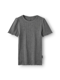 T-shirt med hulmønster i bomuld til børn
