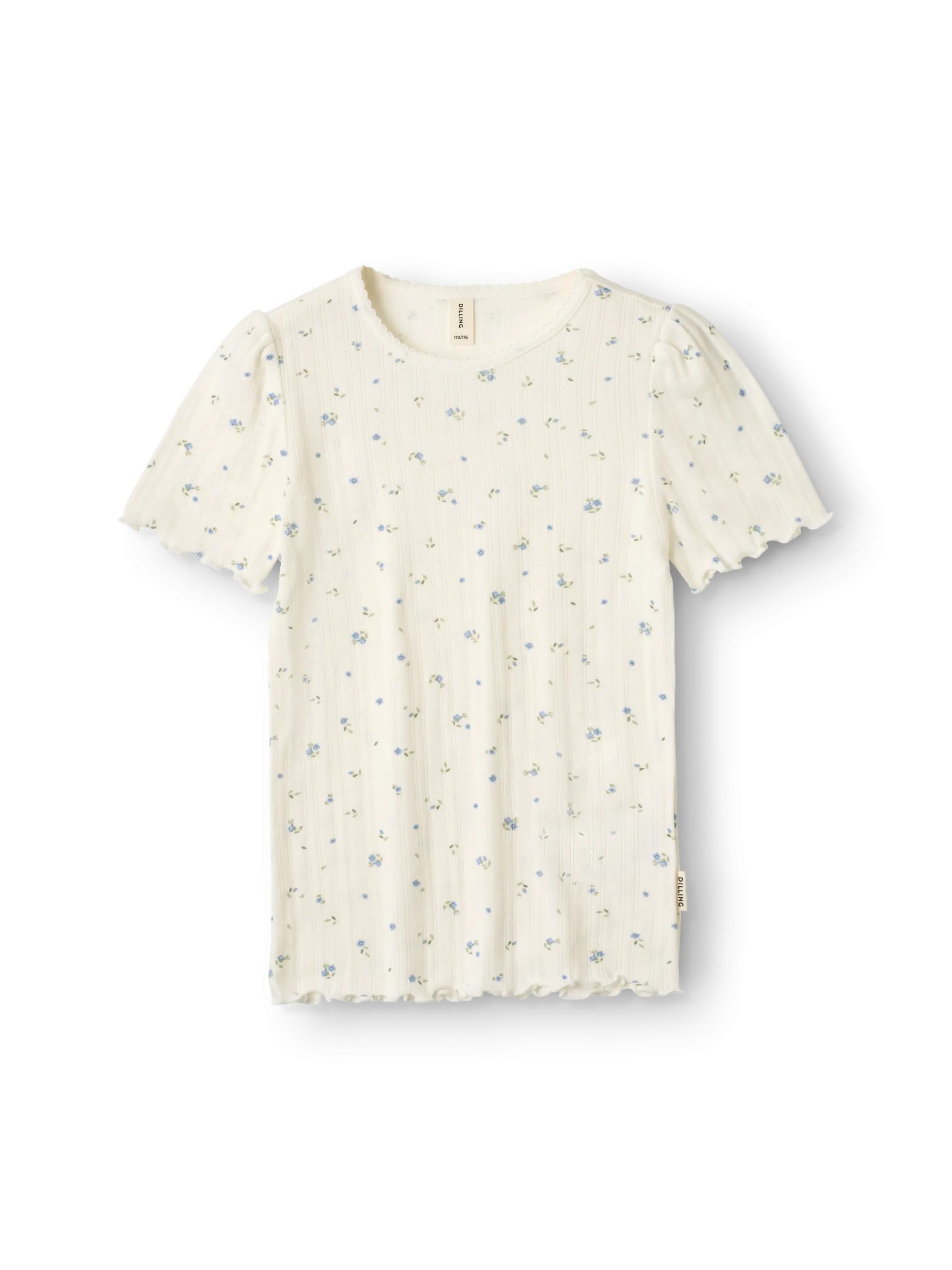 T-shirt med hulmønster i bomuld til børn