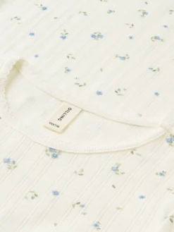 T-shirt med hulmønster i bomuld til børn