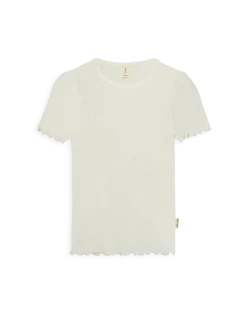 T-shirt med hulmønster i bomuld til børn