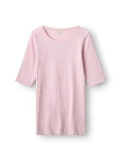 T-shirt med hulmønster i bomuld til kvinder