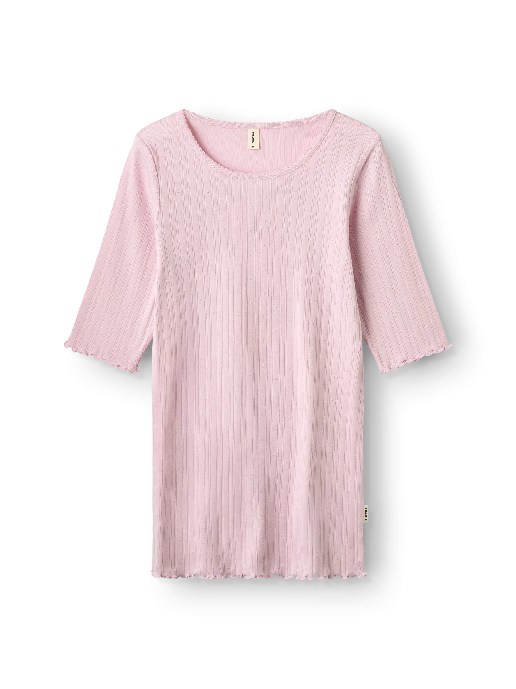 T-shirt med hulmønster i bomuld til kvinder