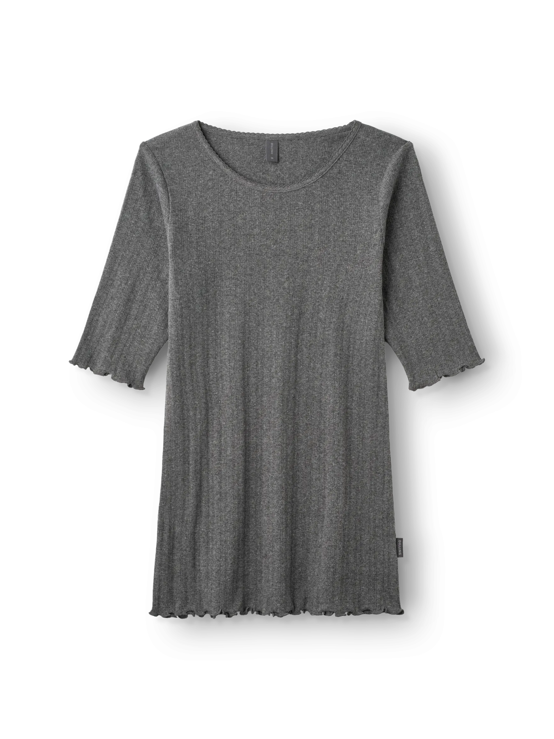 T-shirt med hulmønster i bomuld til kvinder