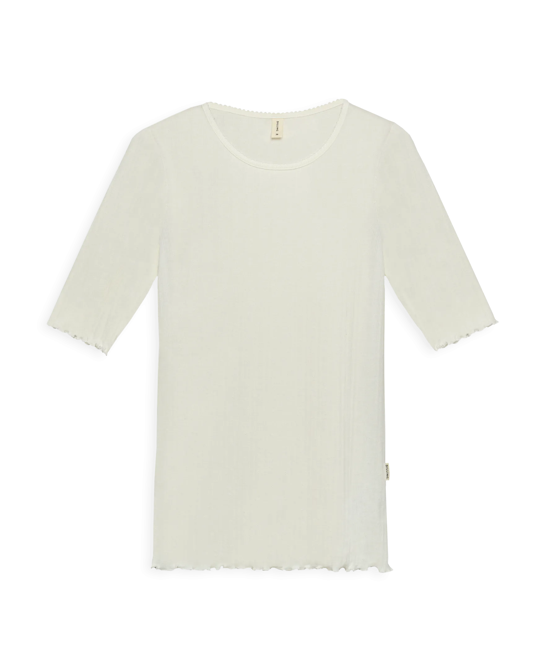 T-shirt med hulmønster i bomuld til kvinder