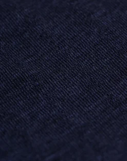 T-shirt med hulmønster i merinould/silke til kvinder