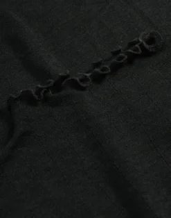 T-shirt med hulmønster i merinould/silke til kvinder