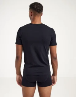 T-shirt med V-hals i bomuld til mænd