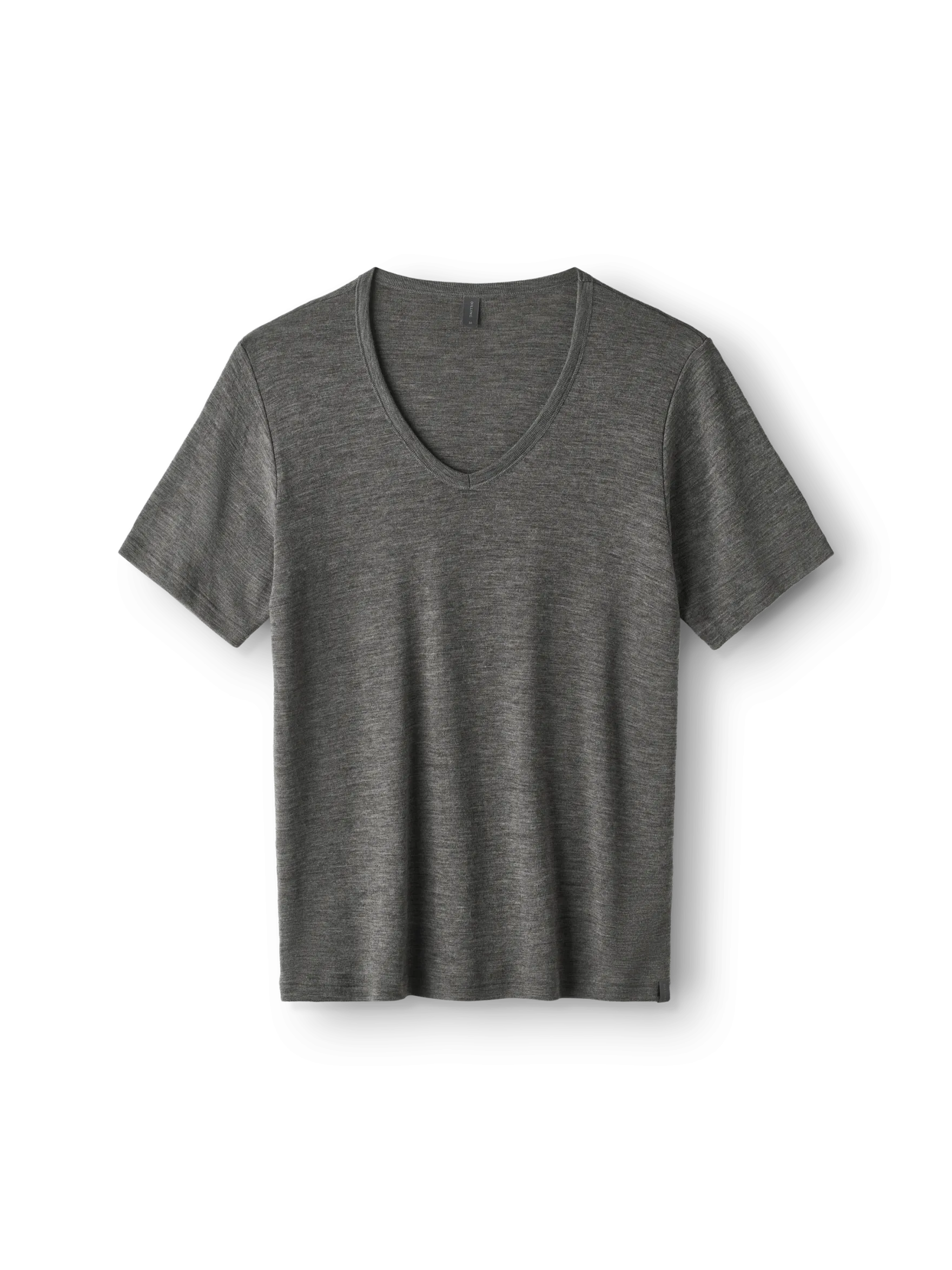 T-shirt med V-hals i merinould til kvinder