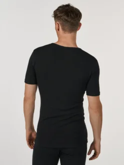 T-shirt med V-hals i merinould til mænd