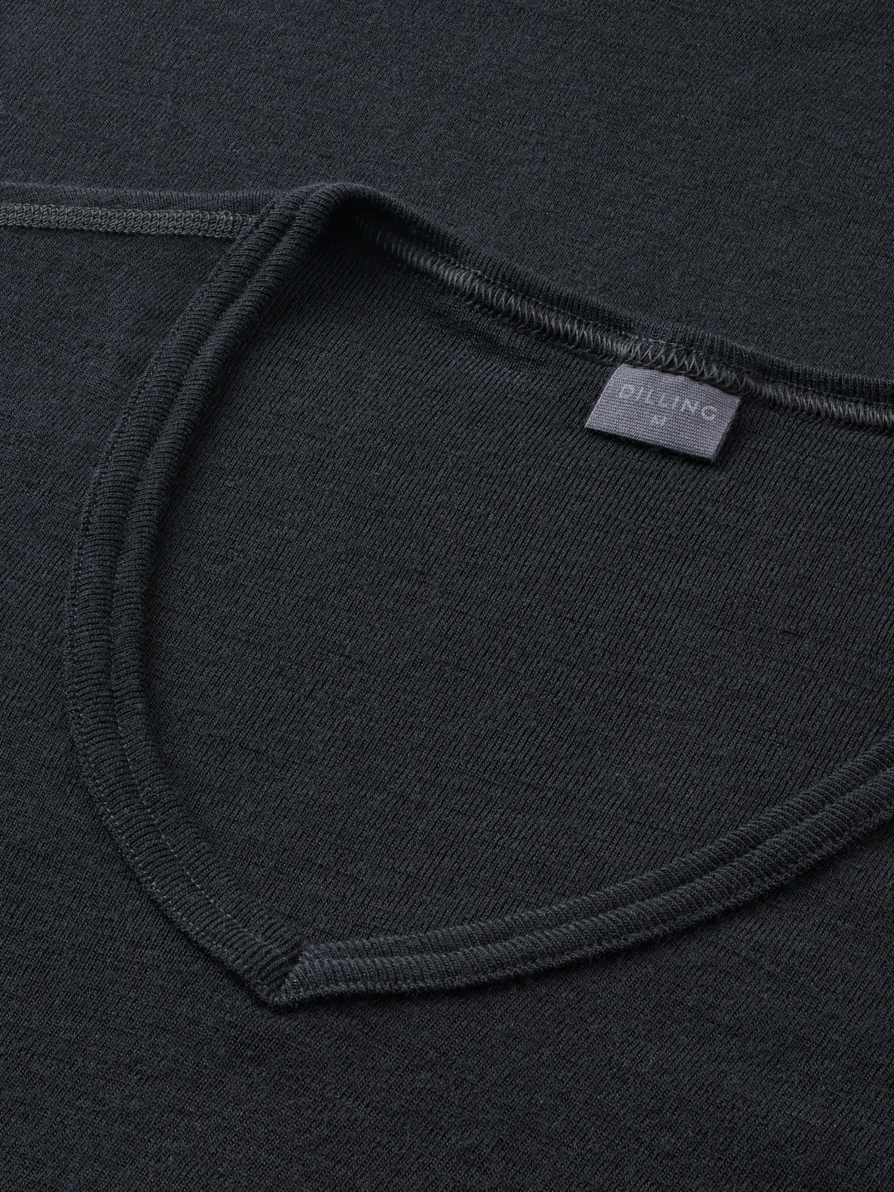 T-shirt med V-hals i merinould til mænd