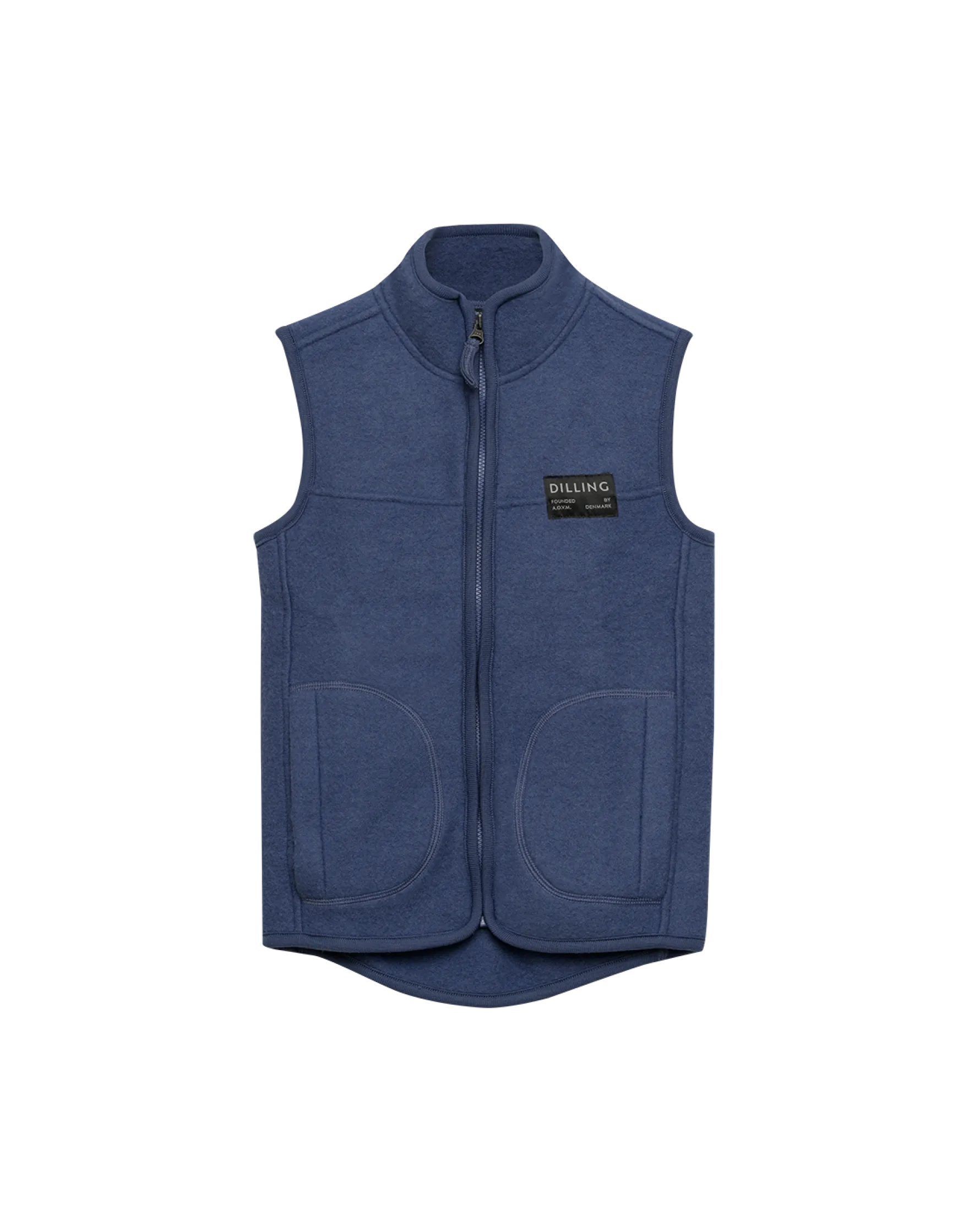 Vest i merinouldfleece til børn
