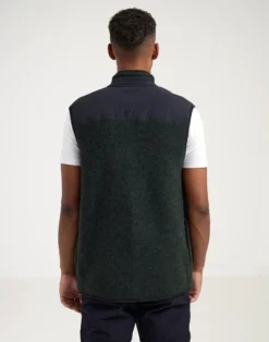 Vest i merinouldfleece til mænd