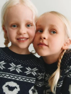 Vinterstrik i lammeuld til børn